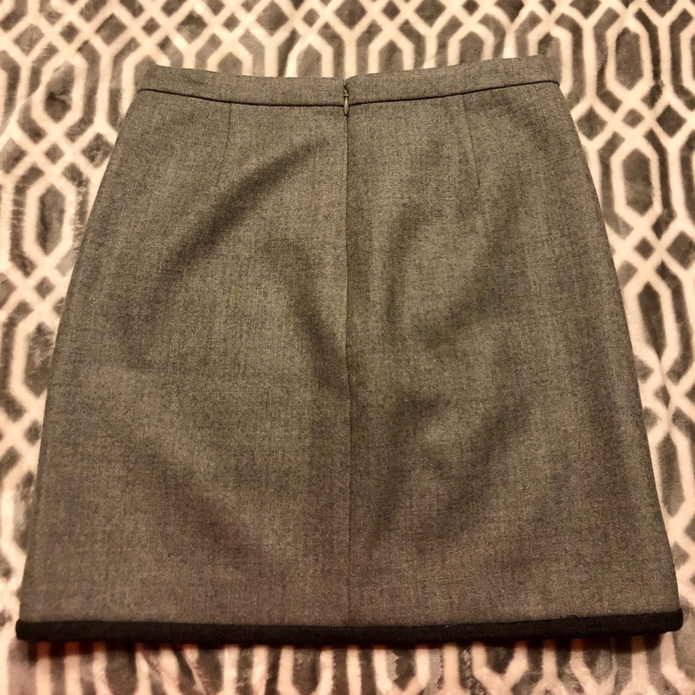 J Crew Double-Notch Contrast Mini Skirt - Picture 3 of 4